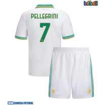 Camisa de Futebol AS Roma Lorenzo Pellegrini #7 Equipamento Alternativo Infantil 2025-26 Manga Curta (+ Calças curtas)